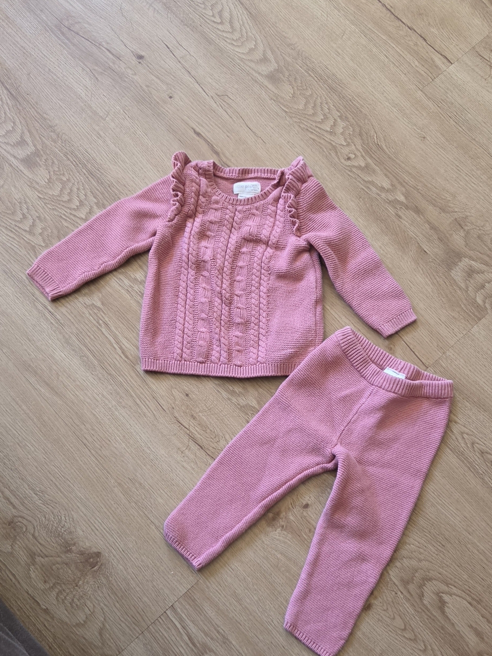 Carter's Pink Knit Sweater and Pants Set